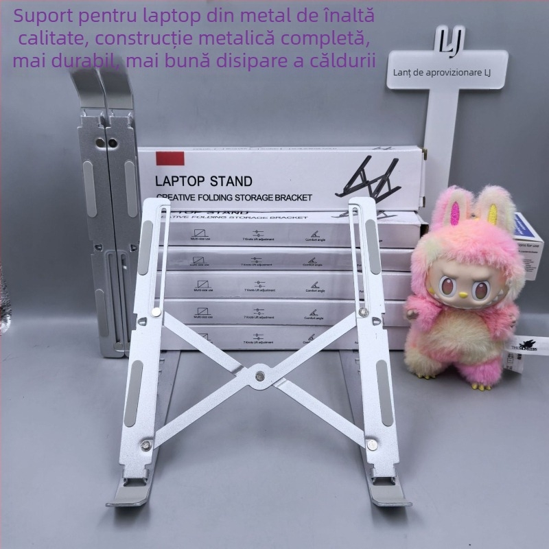 Suport pentru laptop – pliabil din aliaj de aluminiu, design de ridicare, model ZJ-001