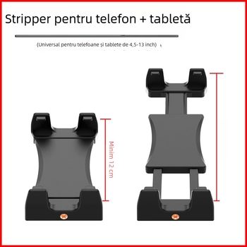 Suport rotativ pentru tabletă și telefon, model GS-893, Mholder – compatibil cu seria iPad/iPhone, greutate 80 g