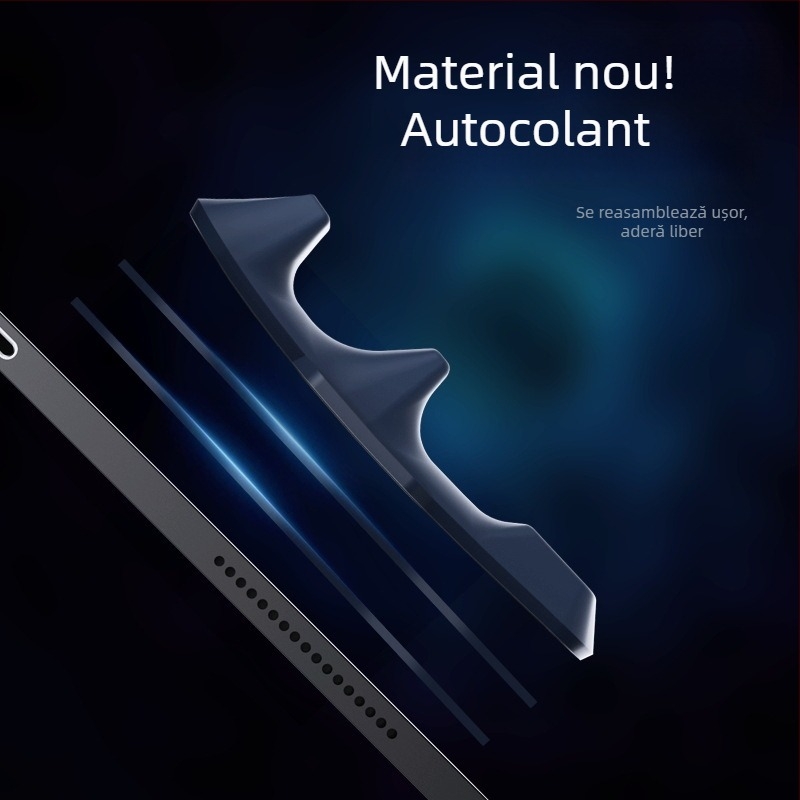 Memo mâner plat pentru tabletă — silicon, antiderapant, fără vibrații, 30 g