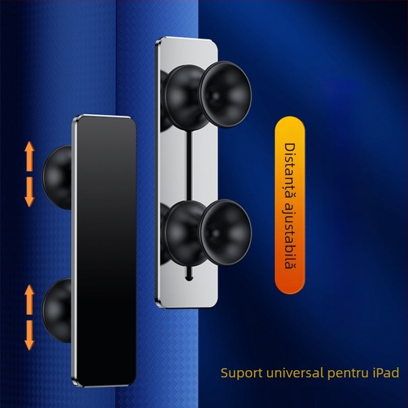 Grip pentru tabletă din aliaj de aluminiu cu suport, model B02, fără fir, 90×25×23 mm, 48,5 g