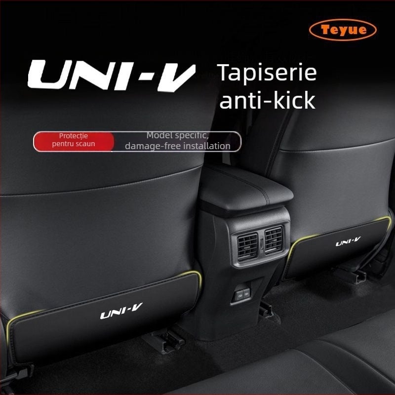 Protector pentru spatele scaunului auto, din piele naturală, impermeabil, rezistent la zgârieturi, potrivire universală