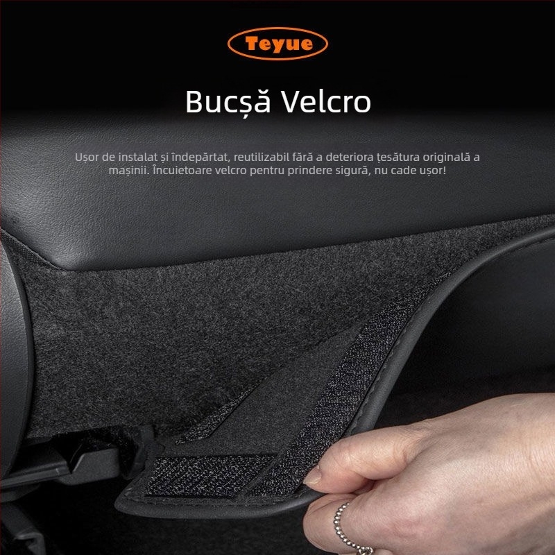 Protector pentru spatele scaunului auto, din piele naturală, impermeabil, rezistent la zgârieturi, potrivire universală