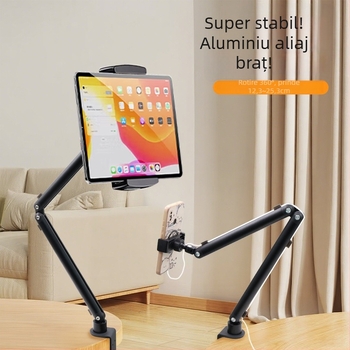 Suport metal rotativ pentru tabletă, pentru birou, Model BX-N06C2, Greutate 0,665 kg