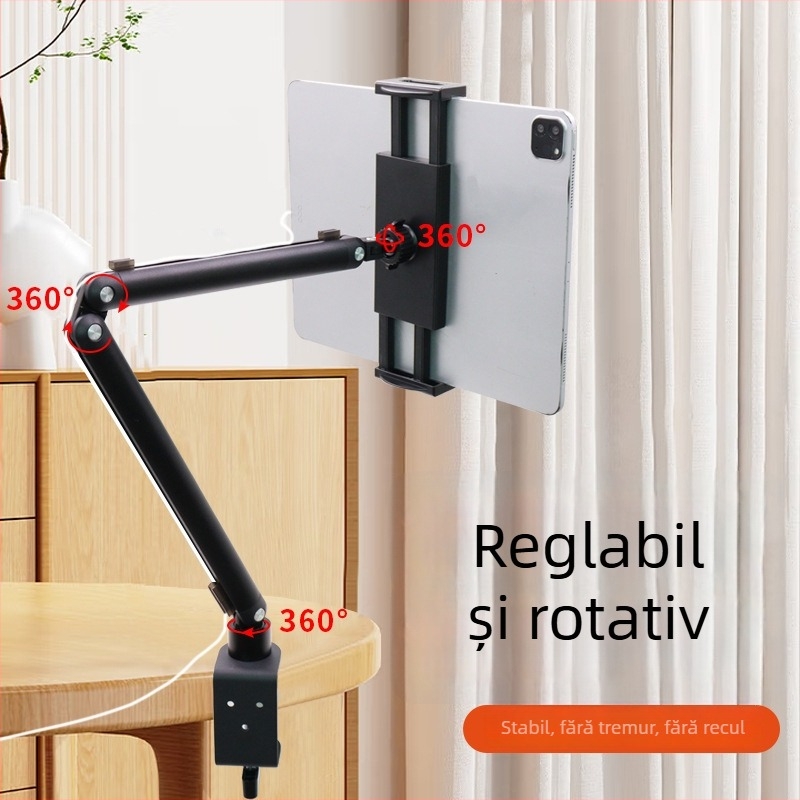 Suport metal rotativ pentru tabletă, pentru birou, Model BX-N06C2, Greutate 0,665 kg
