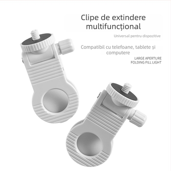 Clip LED pentru telefon, PC și tabletă – extensie portabilă pentru selfie, pentru streaming live și cadre fixe