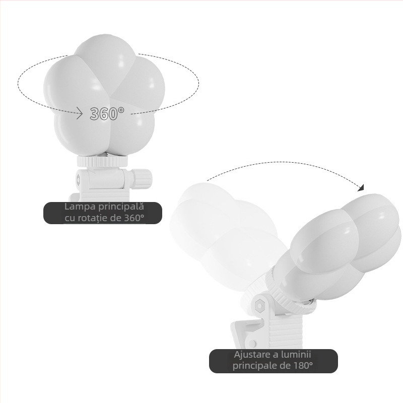 Clip LED pentru telefon, PC și tabletă – extensie portabilă pentru selfie, pentru streaming live și cadre fixe