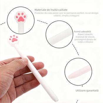 Carcasă de protecție Apple Pencil a 2-a generație - silicon moale, capac vârf cu desen animat, desene personalizate, pentru iPad 2