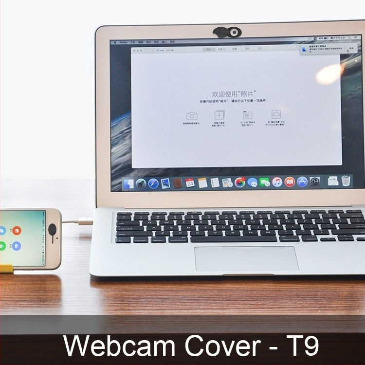 Capac de cameră din ABS cu protecție rotativă a confidențialității, pentru computer și tabletă, model T9