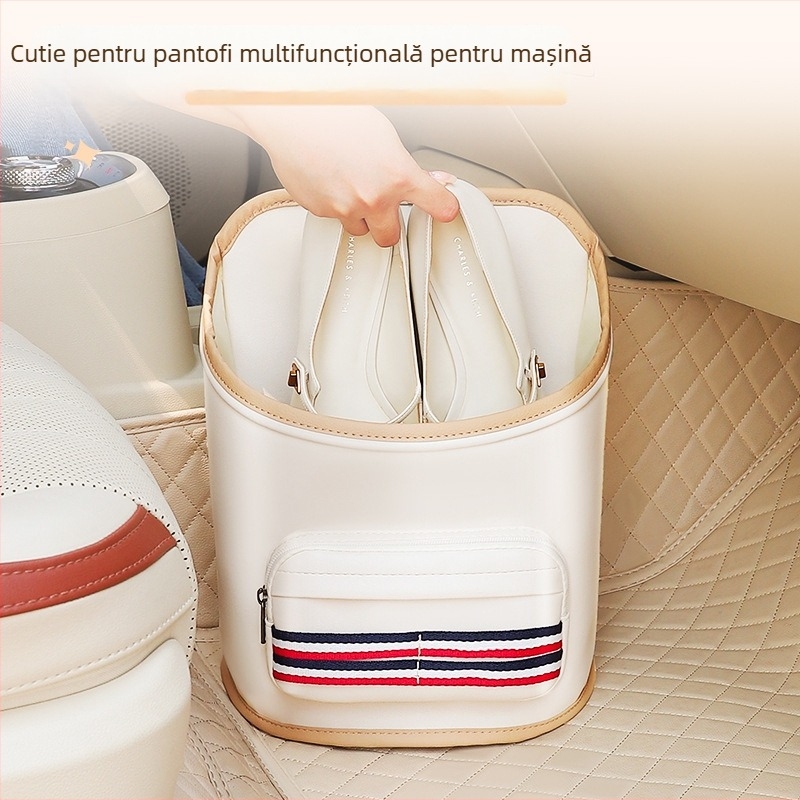 Cutie de depozitare din piele pentru spatele scaunului auto, capacitate 9600 ml, impermeabilă și personalizabilă, potrivire universală