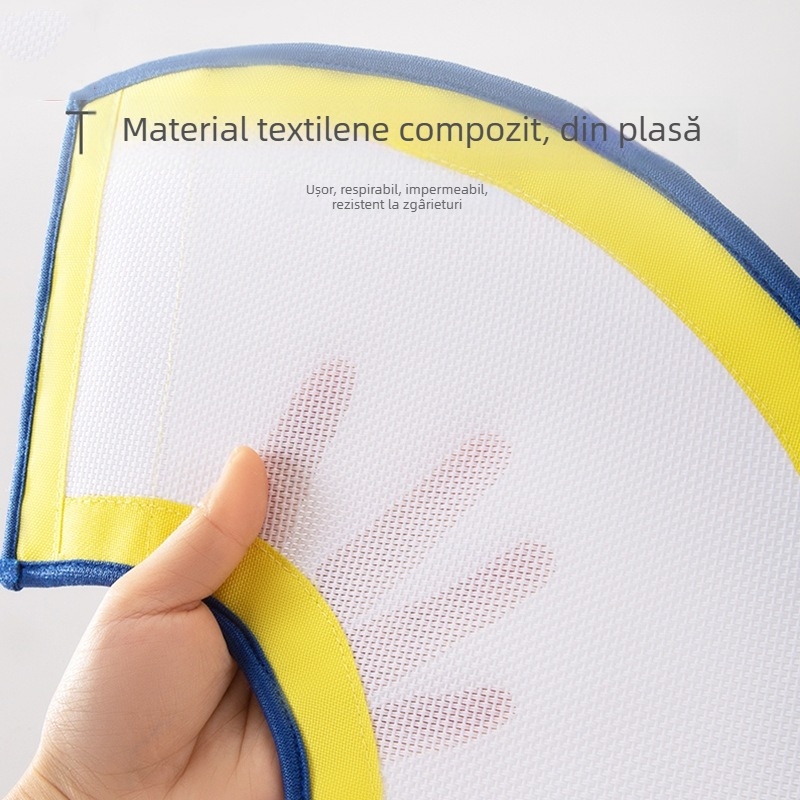 Colier elisabetean pentru animale – plasă respirabilă, închidere Velcro, anti-lingere, anti-zgâriere, protecție postoperatorie