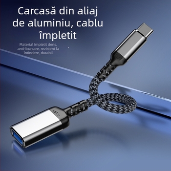Cablu adaptor USB 3.0 OTG pentru telefoane mobile și tablete, utilizare auto