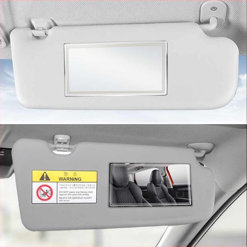 Oglindă cosmetică auto, oțel inoxidabil, montaj cu adeziv, Late Island, compatibil universal (Tip: oglindă cosmetică auto; Material: oțel inoxidabil; Montaj: adeziv; Brand: Late Island; Compatibilitate: universal)