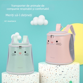 Geantă pentru pisici – pliabilă, portabilă, material PU, capacitate 7,5 kg