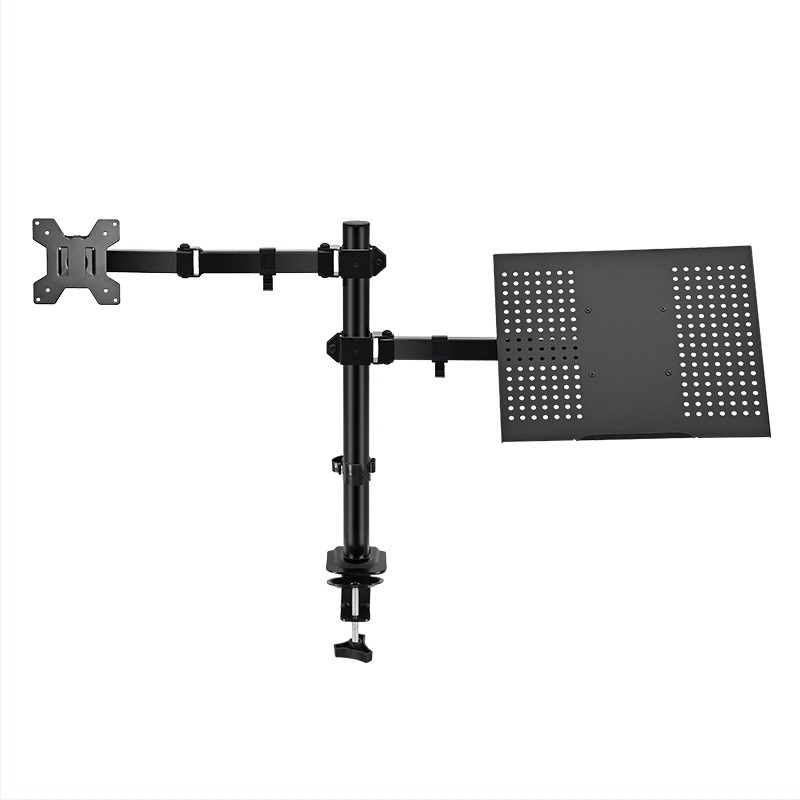 Suport pentru monitor cu două afișaje ZX-MT025N, din fier, 4,6 kg, pachet cu braț și șuruburi