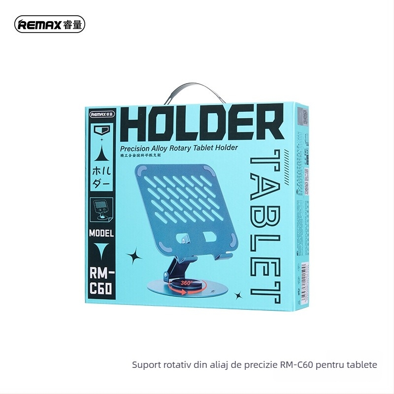 Suport pentru tabletă Remax RM-C60, rotire 360°, din metal, suport de birou pentru iPad