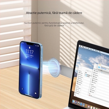 Stand magnetic de expansiune pentru tablete, telefoane și laptopuri cu extindere a ecranului lateral — aliaj de aluminiu, personalizare disponibilă