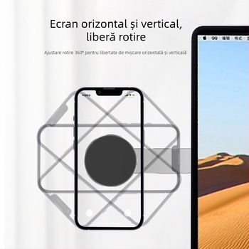 Stand magnetic de expansiune pentru tablete, telefoane și laptopuri cu extindere a ecranului lateral — aliaj de aluminiu, personalizare disponibilă