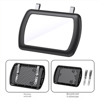Oglindă cosmetică auto SD-2403, ABS și sticlă, montaj cu clic, aplicație universală, greutate 73 g