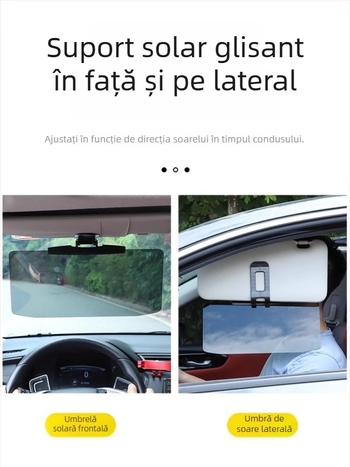 HD oglindă cosmetică pentru interiorul mașinii – vizor anti-glare, protecție împotriva farurilor cu fascicul înalt (montaj cu adeziv, universal, stil minimalist)