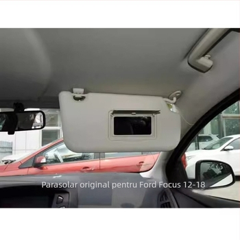 HD Oglindă de Machiaj pentru Mașină, Montaj cu Adeziv, Potrivire Universală, Cu Lumini, Design Simplu