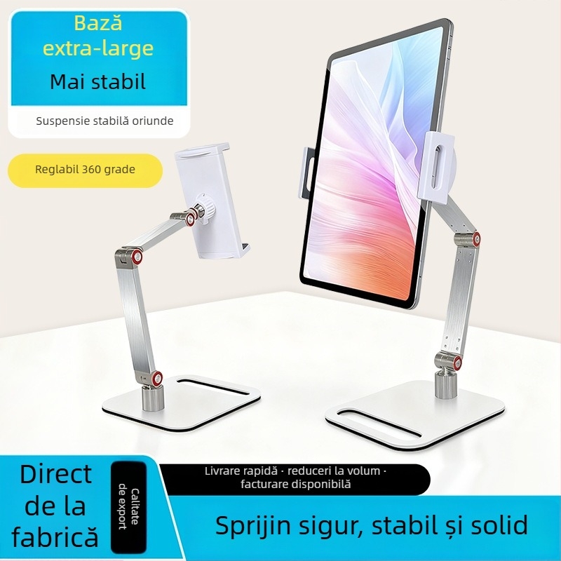 Suport pentru tabletă, model Bx-07, design pliat și rotativ, greutate 0,75 kg