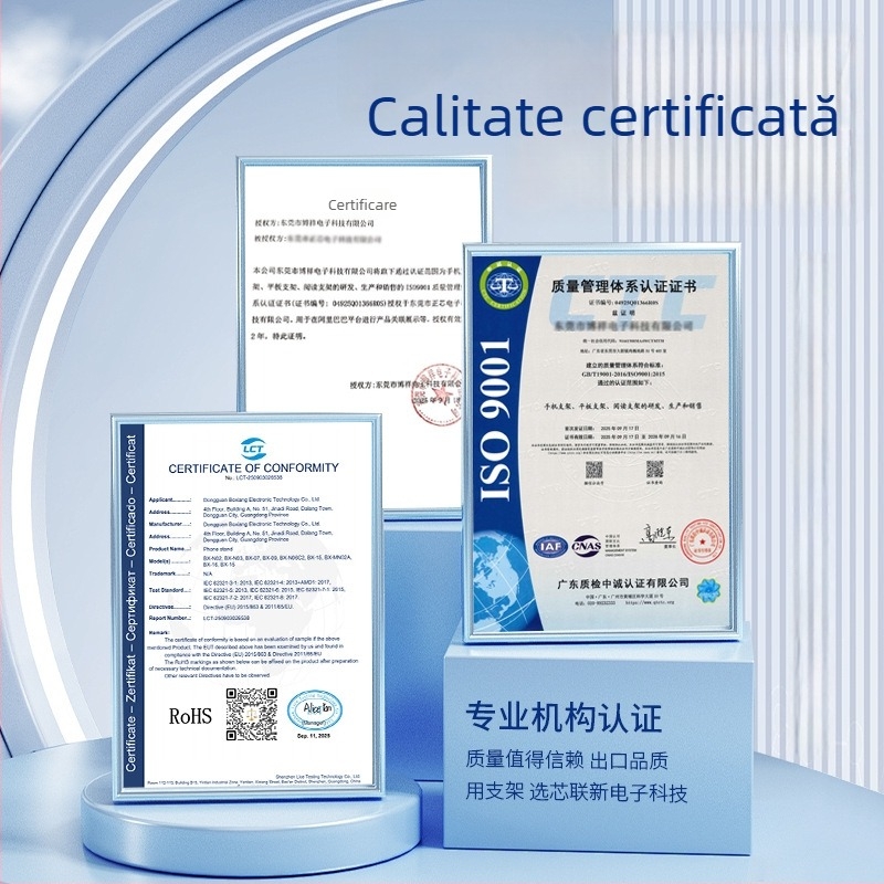 Suport pentru tabletă, model Bx-07, design pliat și rotativ, greutate 0,75 kg