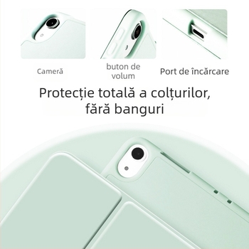 Husă de protecție pentru iPad - piele sintetică, anti-cădere, funcție de somn, pentru Apple iPad