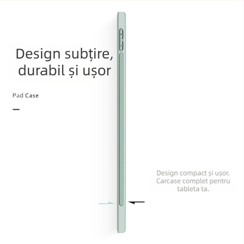 Husă de protecție pentru iPad - piele sintetică, anti-cădere, funcție de somn, pentru Apple iPad