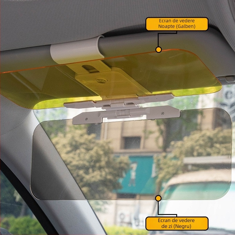 Oglindă anti-reflexie pentru mașină, montaj prin clic, potrivire universală, imprimare logo disponibilă, personalizare