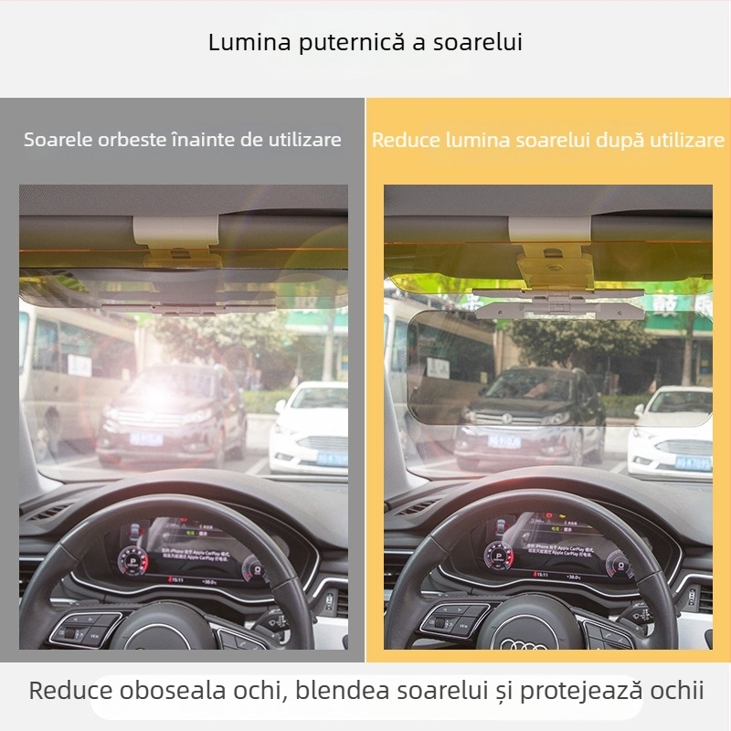Oglindă anti-reflexie pentru mașină, montaj prin clic, potrivire universală, imprimare logo disponibilă, personalizare