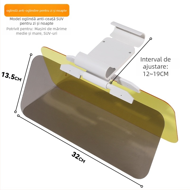 Oglindă anti-reflexie pentru mașină, montaj prin clic, potrivire universală, imprimare logo disponibilă, personalizare