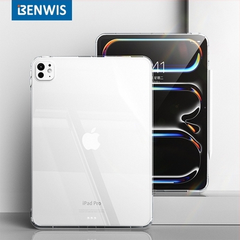 Benwis Carcasă protectoare transparentă pentru Apple iPad Pro 11 inch, detașabil magnetic pentru iPad Air