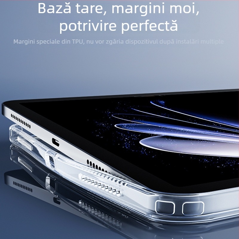 Benwis Carcasă protectoare transparentă pentru Apple iPad Pro 11 inch, detașabil magnetic pentru iPad Air