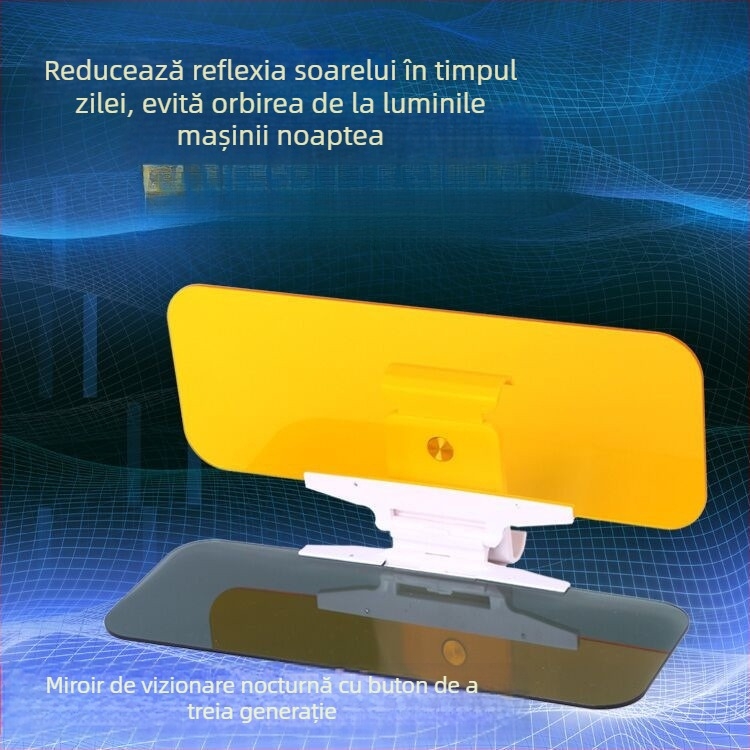 Umbra auto din folie de aluminiu, universală pentru mașini și SUV, montaj cu bandă adezivă, protecție împotriva luminii și căldurii