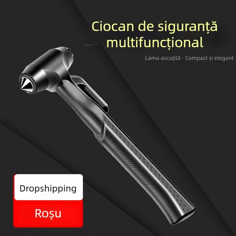 Zhongheng Ciocan de spart geam Auto – Instrument de Siguranță pentru Vehicule, ABS + Metal, 210 g, Origine Zhejiang, Etichetă Privată Licențiată
