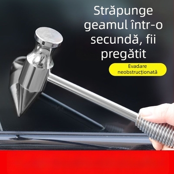 Cioc de siguranță auto cu spargător de geam și funcție de evacuare, oțel carbon, nepersonalizabil