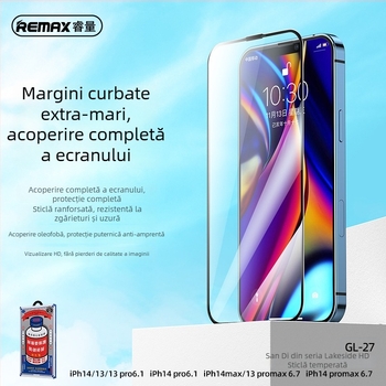 Remax protecție ecran din sticlă temperată pentru iPhone 14 Pro Max, HD