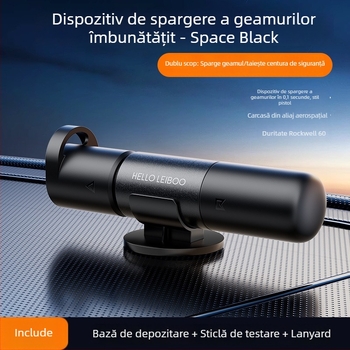 Cioc de siguranță auto cu cioc pentru geam și instrument de evacuare — aliaj de aluminiu + ABS, ușor 0,08 kg, personalizabil, compatibil cu mărci private