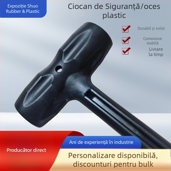 Ciocan rotund din plastic pentru montaj mobilier – cap și mâner din plastic, îmbunătățire a locuinței, procesare personalizabilă