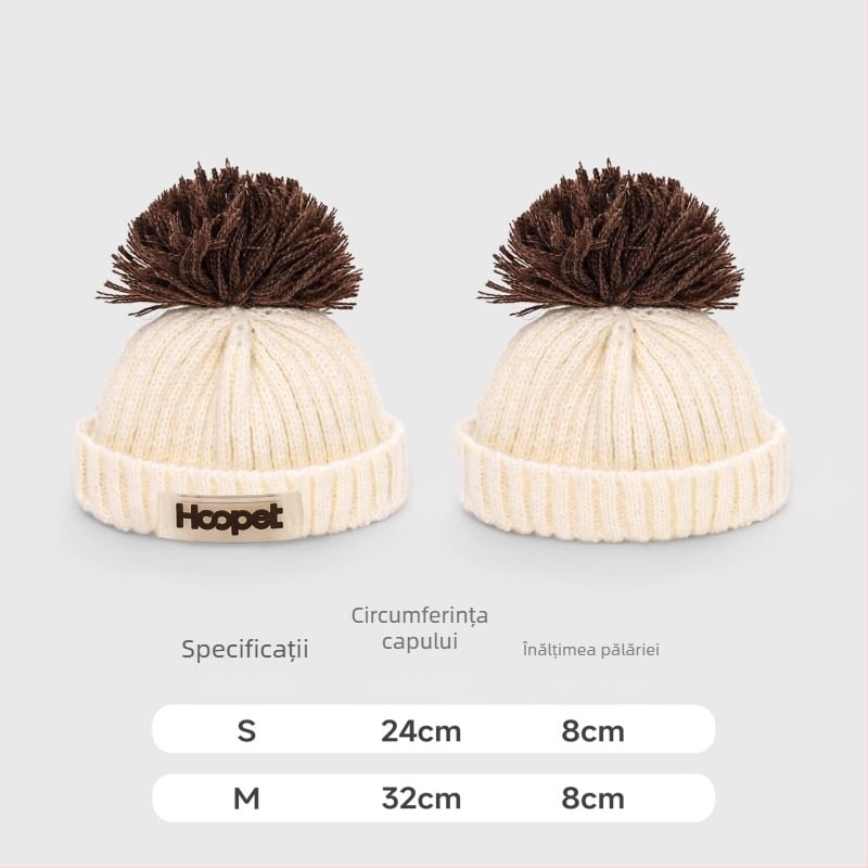 Pulover Hoopet pentru câini – material dot yarn, stil casual, îmbrăcăminte pentru animale de companie, croială universală