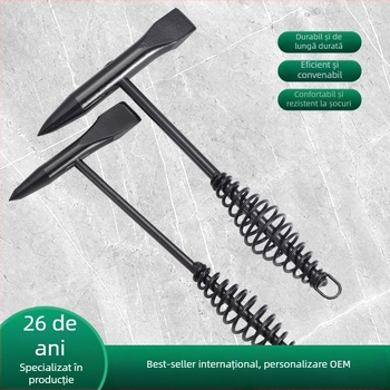 Ciocan de sudură din oțel cu arc, cap plat, 300g/500g, eliminarea ruginii și a ștanțelor, spargerea gheții, unealtă multifuncțională de salvare