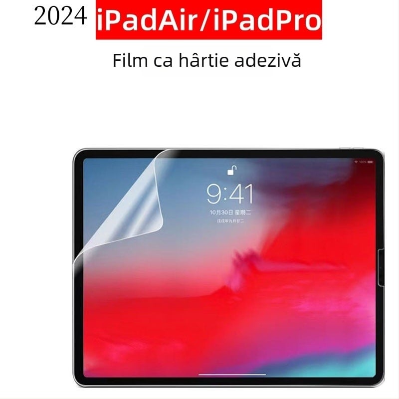 Folie PET mată pentru iPad Air și iPad Pro 2024 – pentru scriere și desen
