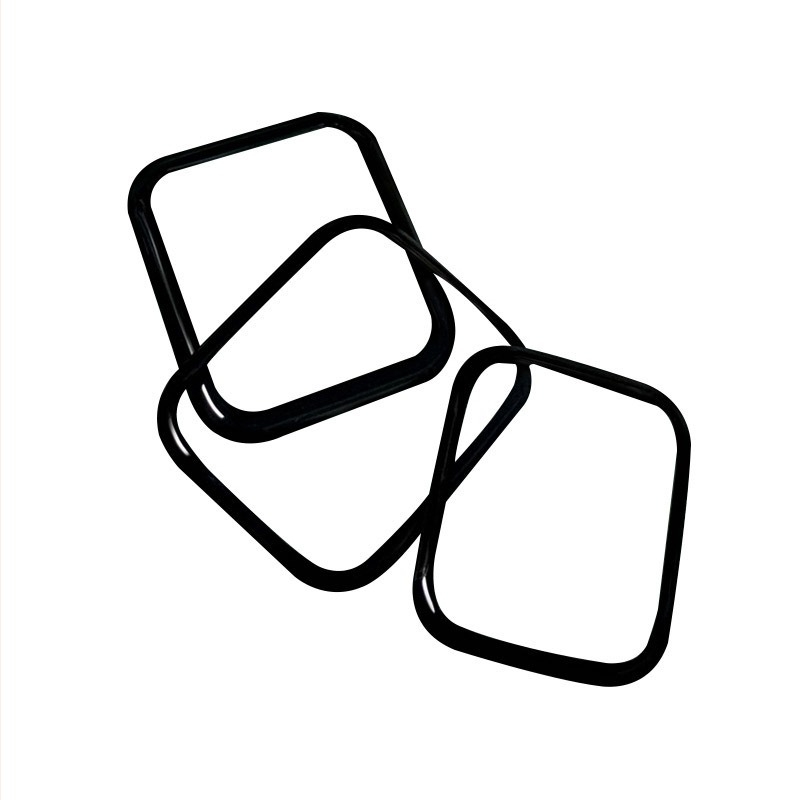 Protecție ecran Apple Watch – sticlă temperată cu textură carbon, margine moale