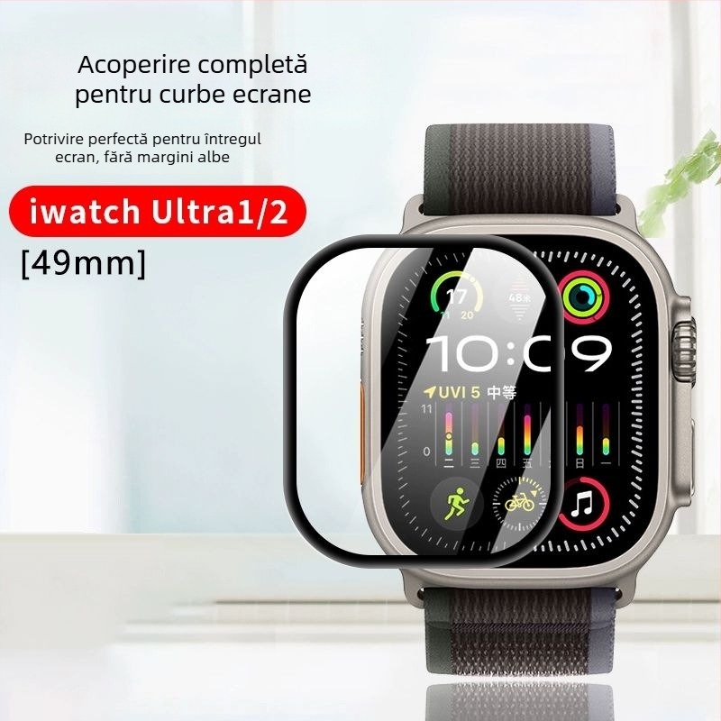 Protecție pentru ecran Huawei Watch5 din sticlă temperată — împotriva zgârieturilor, căderilor și loviturilor