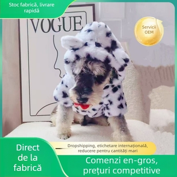 Palto pentru câini, material fleece coral, categorie palto din bumbac, stil de relaxare, Pretty Pet