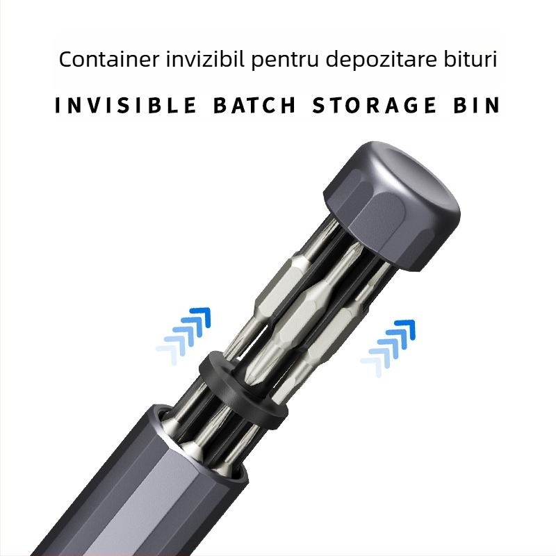 Set 39 în 1 șurubelnițe stilou pentru ochelari, telefoane și calculatoare — magnetic, neizolat, oțel de instrument S2, 0,095 kg