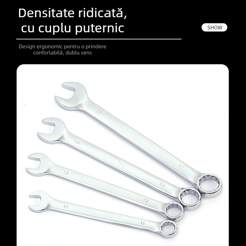 Set de scule auto – 37 piese, din oțel carbon, trusă cu chei cu ratchet pentru reparații auto și motociclete