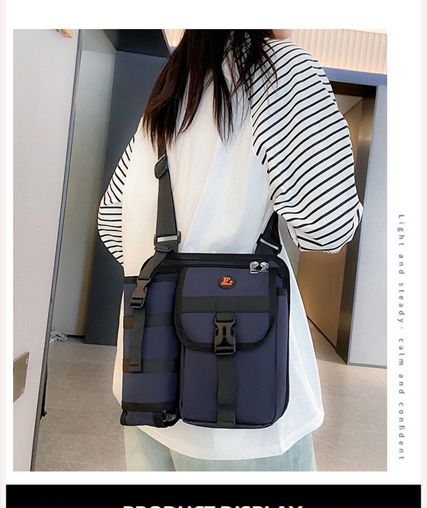 Geantă crossbody pentru bărbați din material Oxford, respirabilă și foarte ușoară, căptușeală poliester, marcă 8144