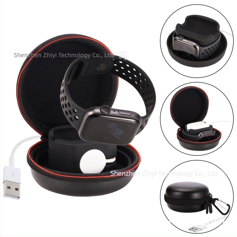 Suport de încărcare din silicon pentru Apple Watch și AirPods – 2 în 1 cu spațiu de depozitare