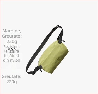 Geantă pentru piept pentru bărbați, nailon, impermeabilă, potrivită pentru laptop de 8 inch